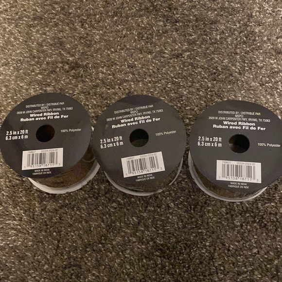 Celebrate It Halloween Decor Wire Ribbon Spiders Crafts Bows Wreaths 2.5” NEW - Picture 2 of 3